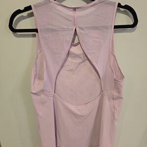 Lululemon Pink Tank With Open Back, Size 8. Like New.